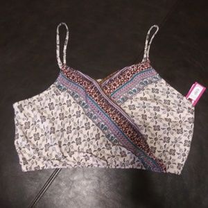 Floral Spaghetti Strap Crop top